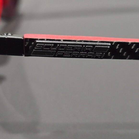 Ray Ban Scuderia Ferrari Silver Mirror Chromance Aviator Sunglasses RB8313M - Picture 14 of 16